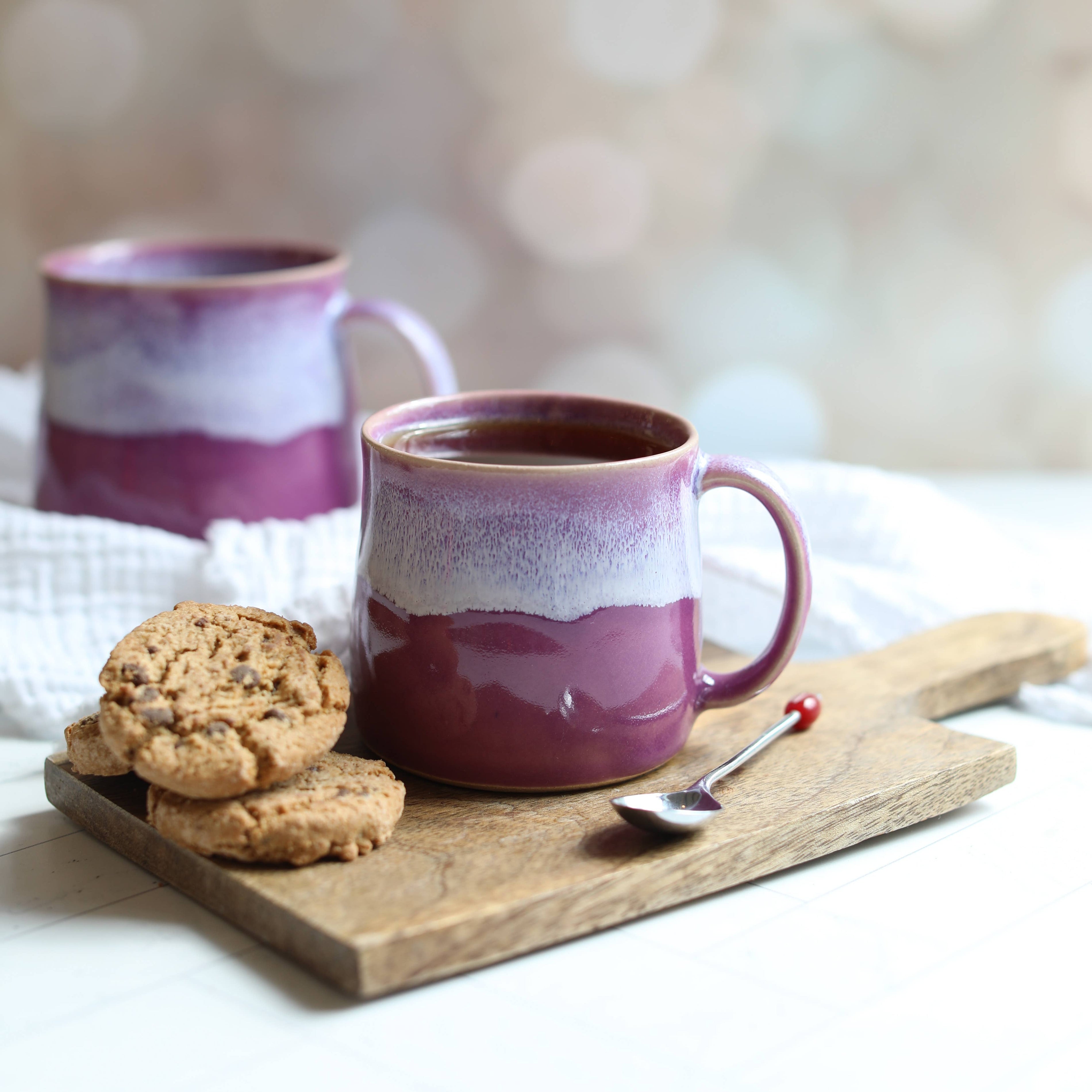 Heather Purple Handmade Ceramic Mug (Muglet) by Glosters Pottery