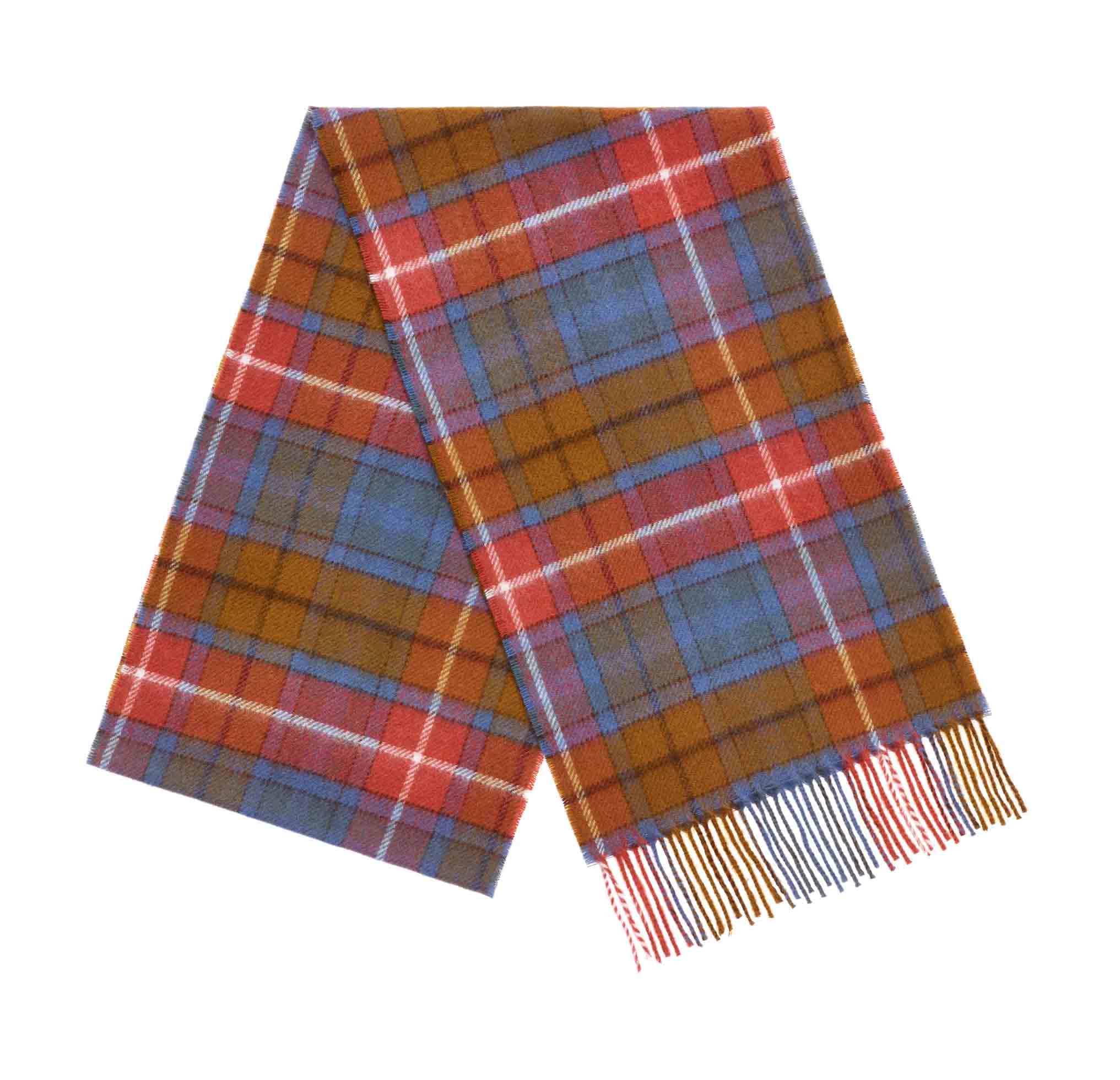 Antique Buchanan Tartan Merino Wool Scarf by Bronte by Moon