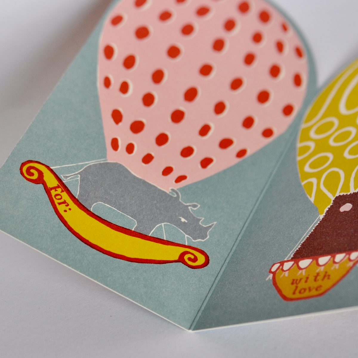 Concertina Card Balloon Animals Cambridge Imprint