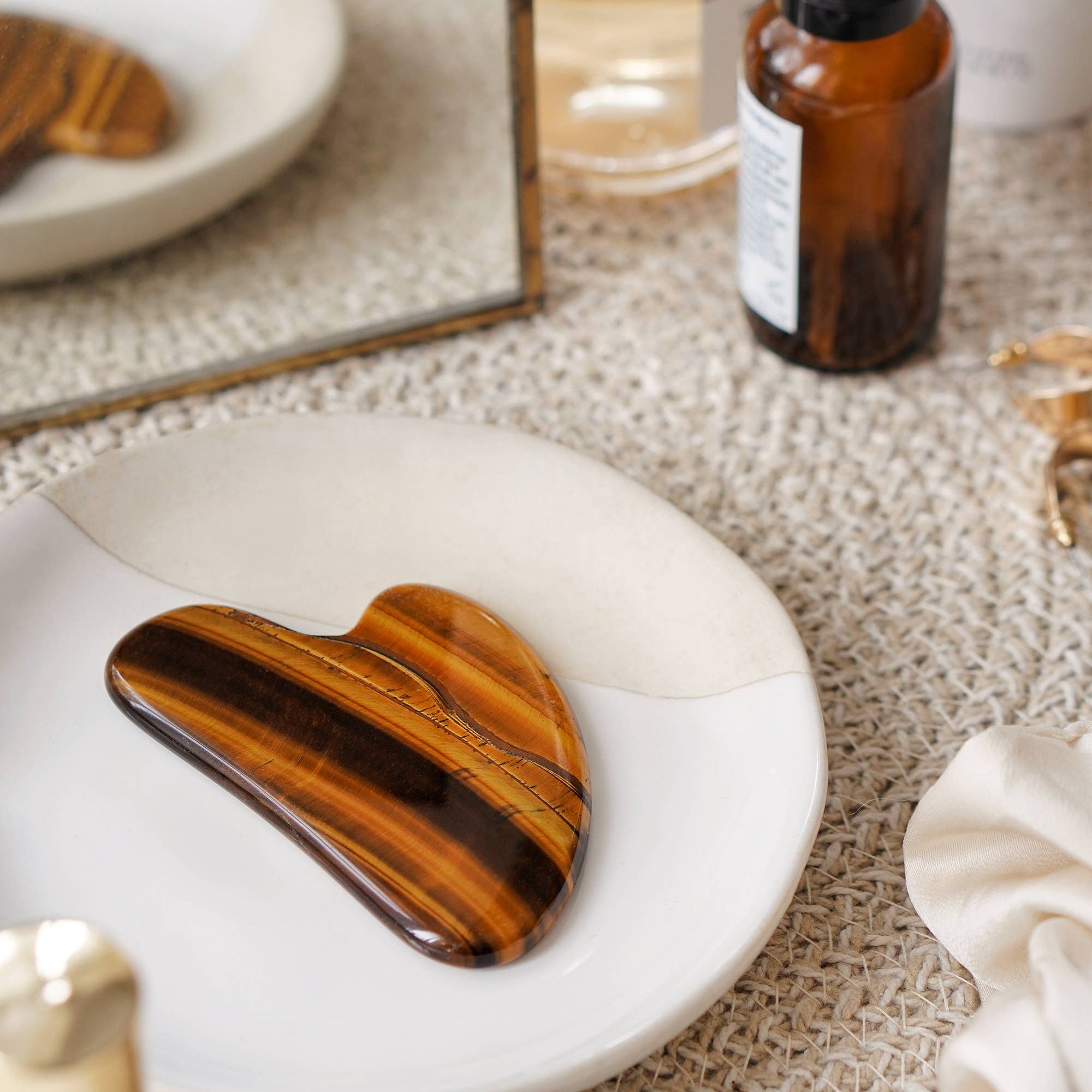 Tigers Eye Crystal Gua Sha