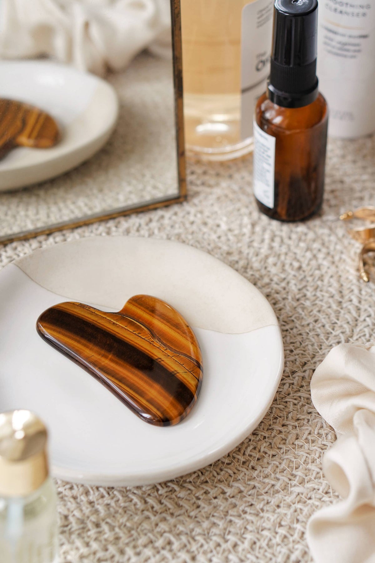 Tigers Eye Crystal Gua Sha