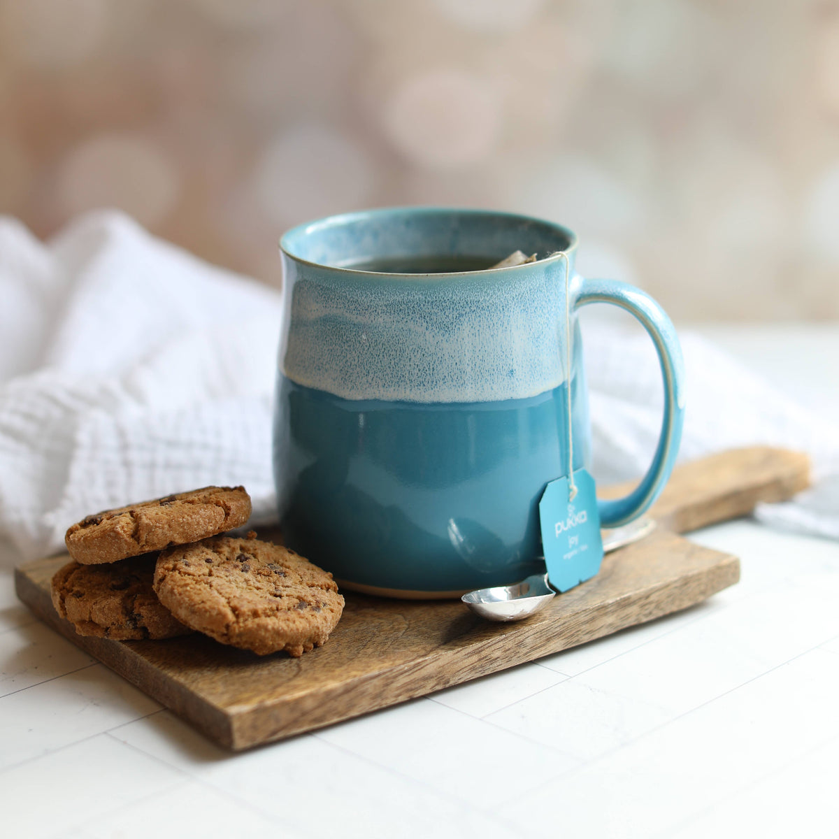 Coast Blue Handmade Ceramic Coffee Mug by Glosters Pottery