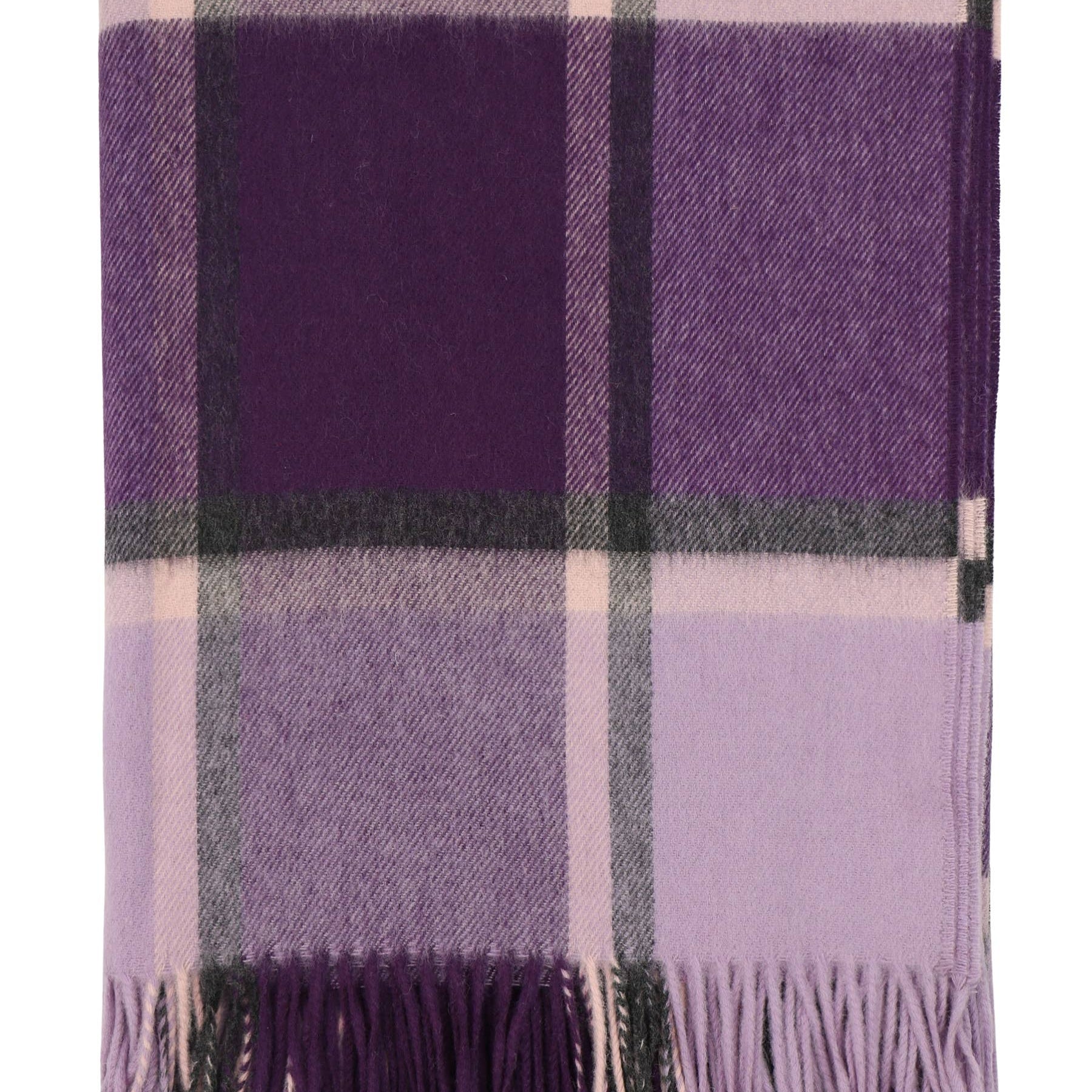 Sandsend Merino Wool Throw in Purple by Bronte by Moon