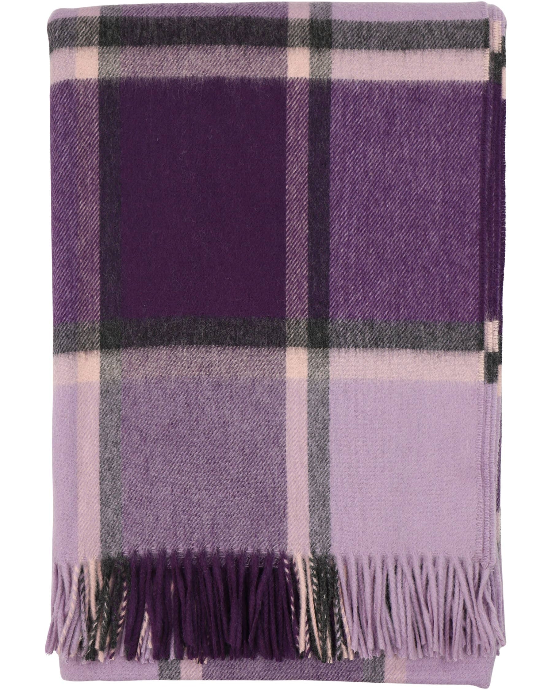 Sandsend Merino Wool Throw in Purple by Bronte by Moon