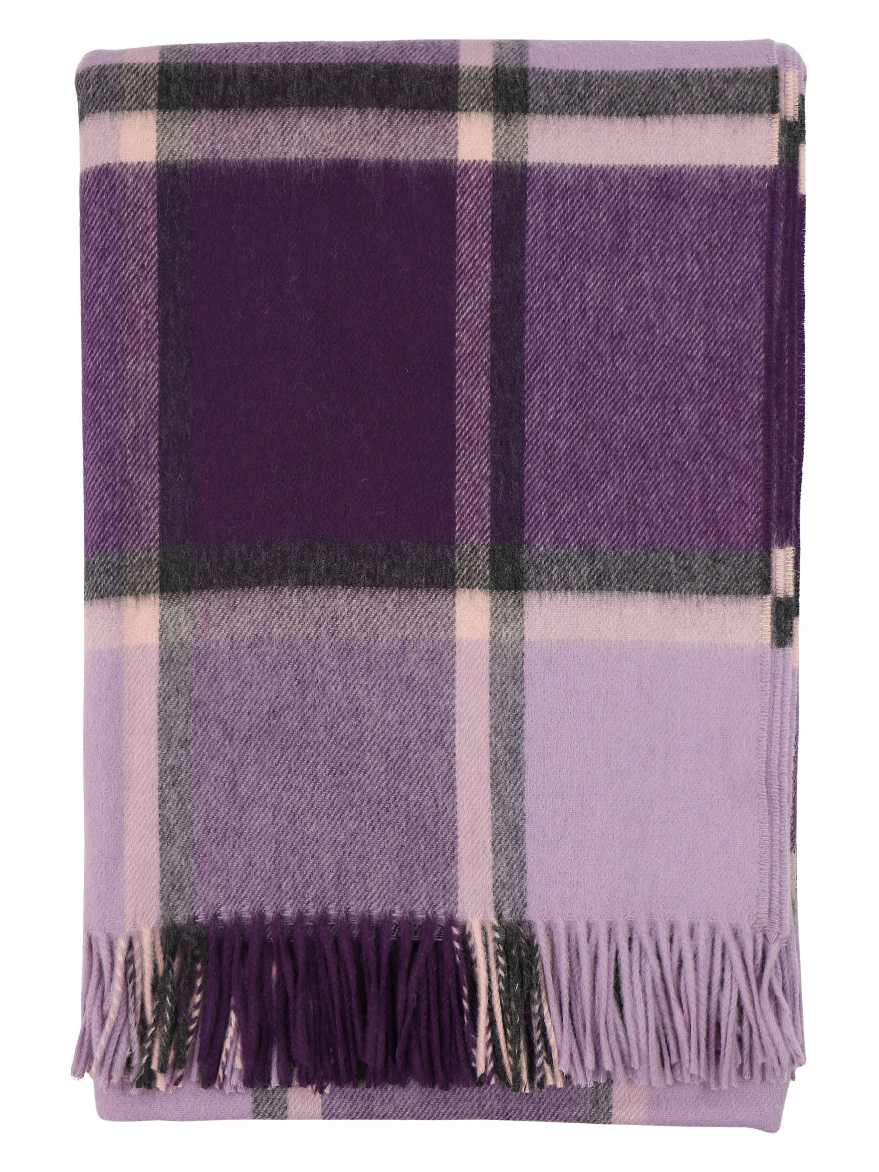 Sandsend Merino Wool Throw in Purple by Bronte by Moon