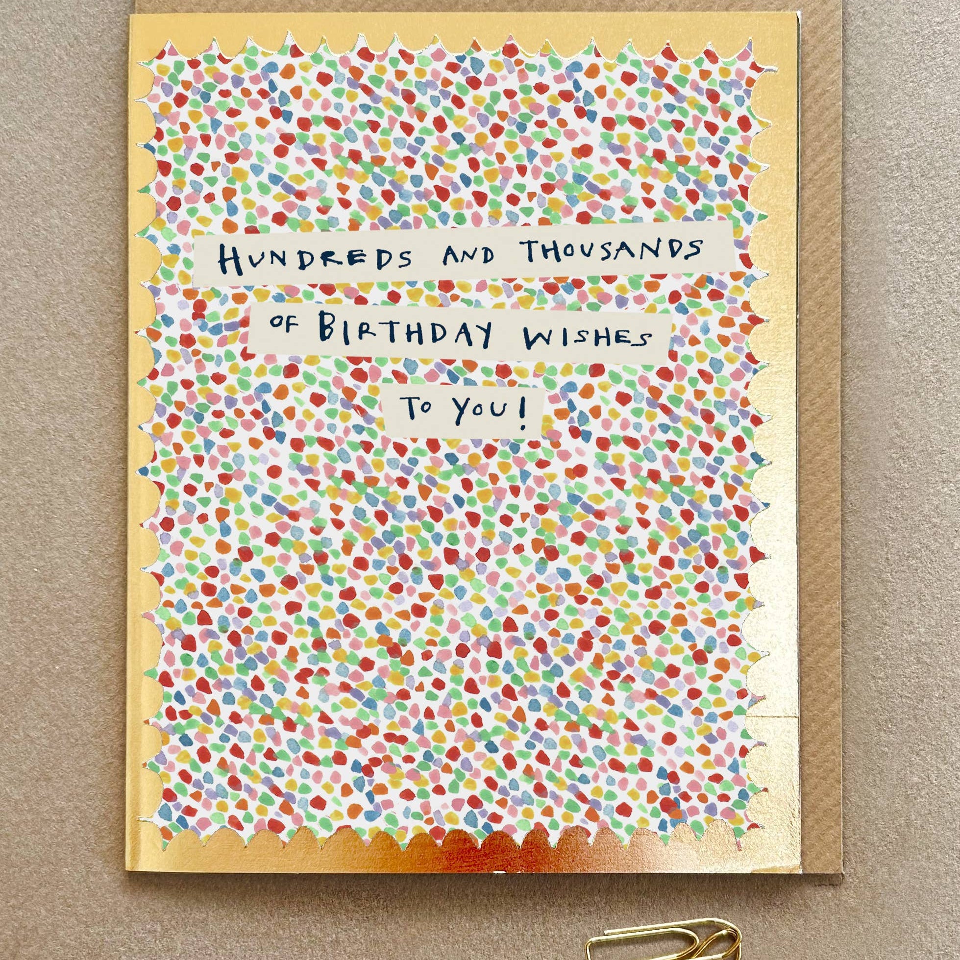 Hundreds and Thousands Greeting Card