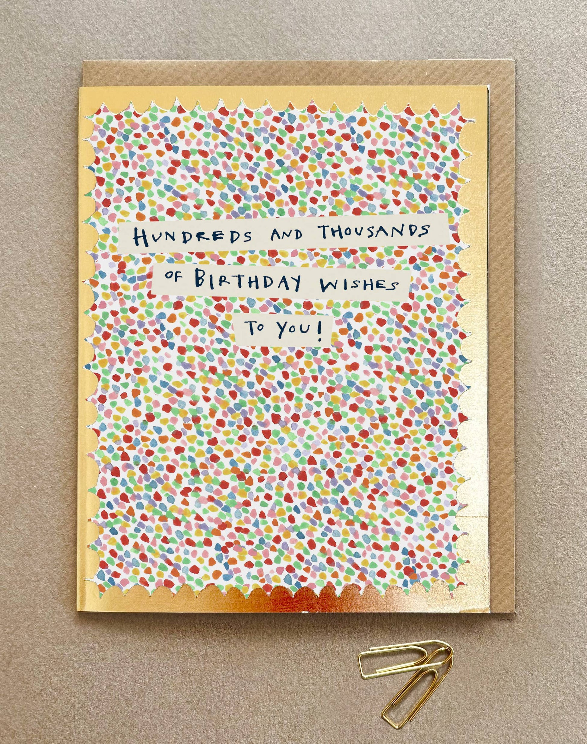 Hundreds and Thousands Greeting Card