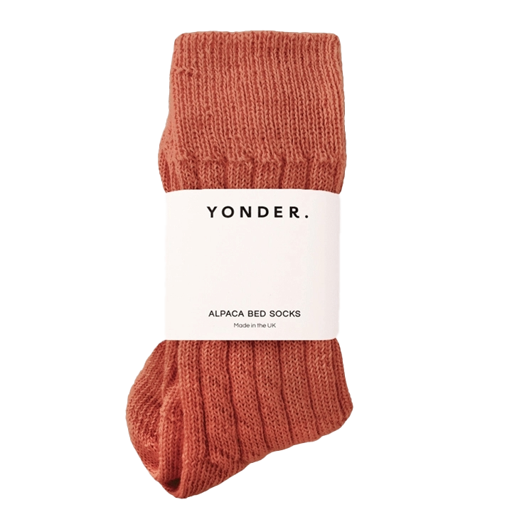 Rust Alpaca Bed Socks