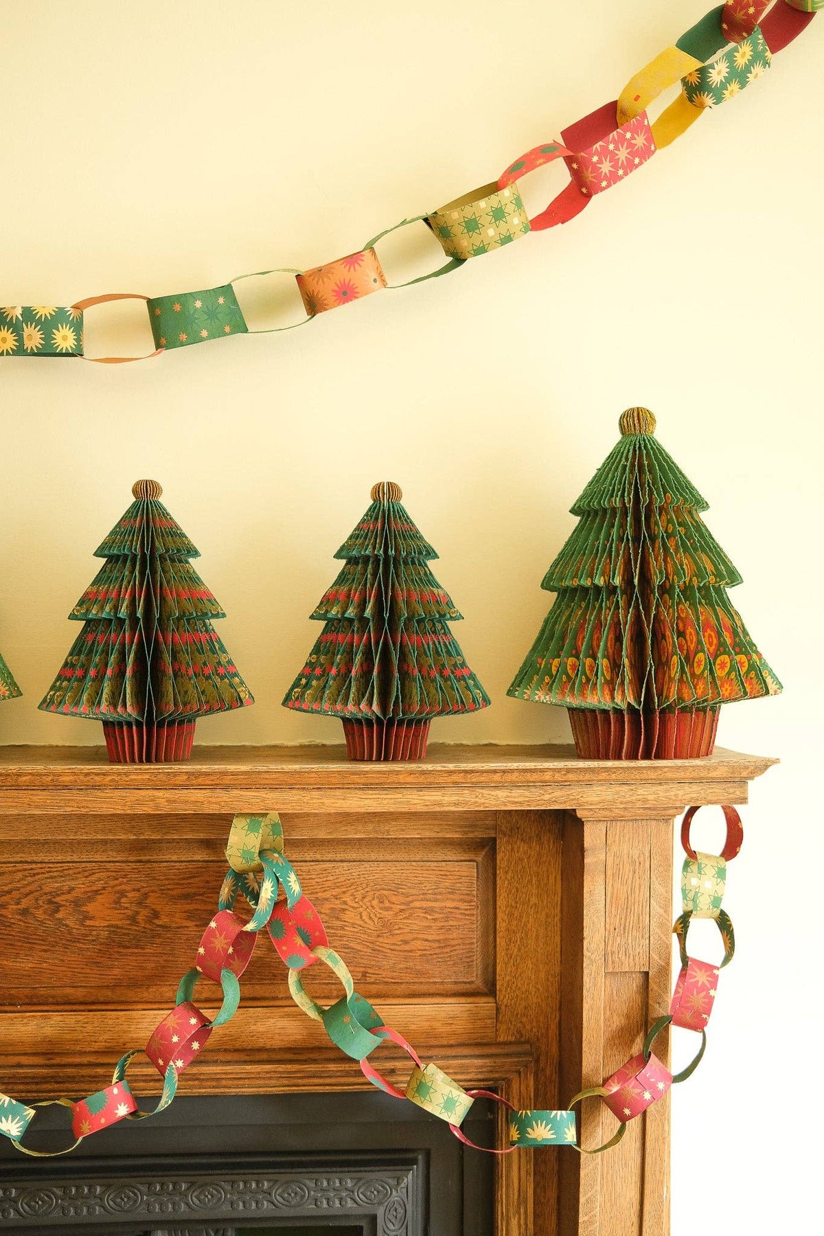 Fir Tree Honeycomb Paper Christmas Tree Decoration