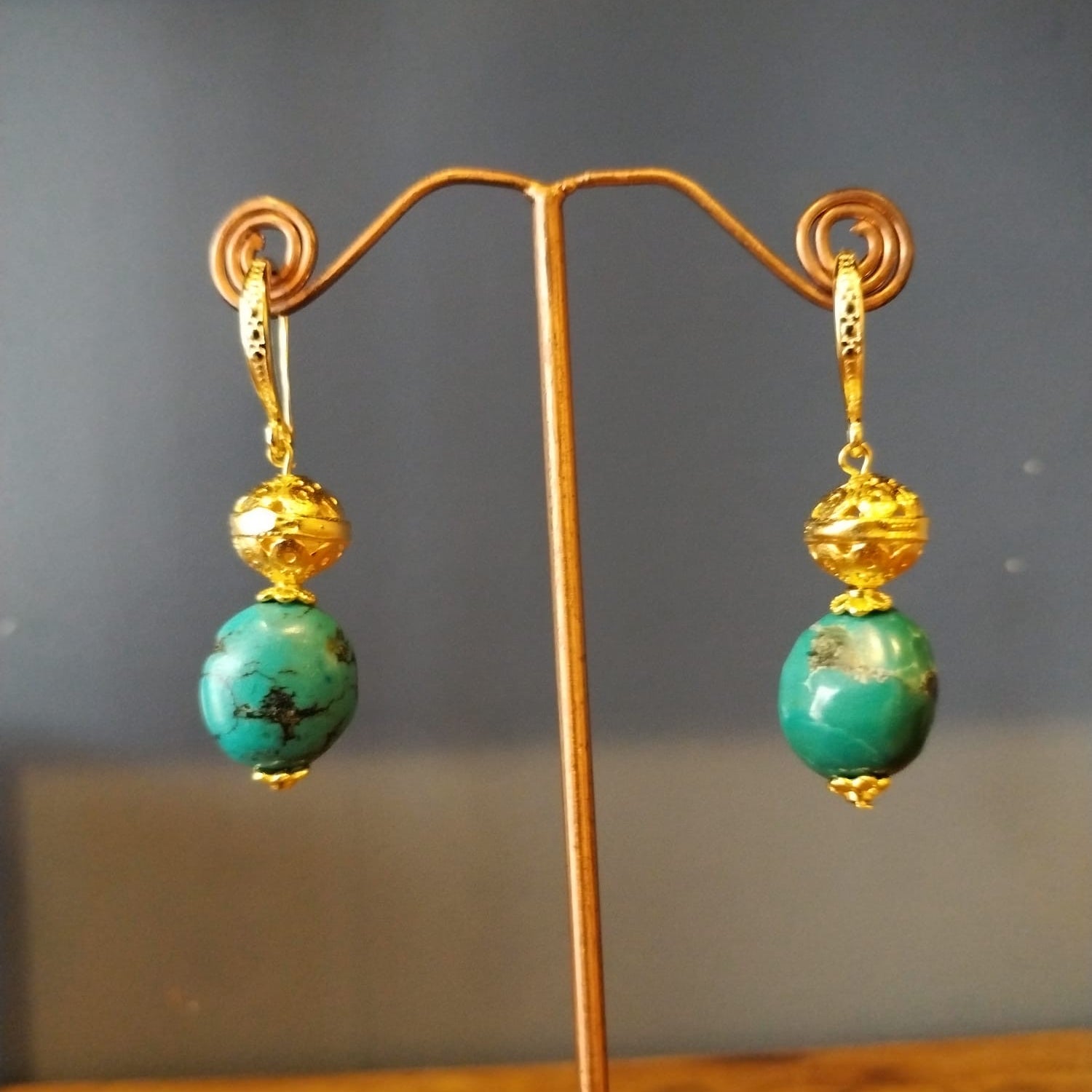 Elegant African Opal Earrings