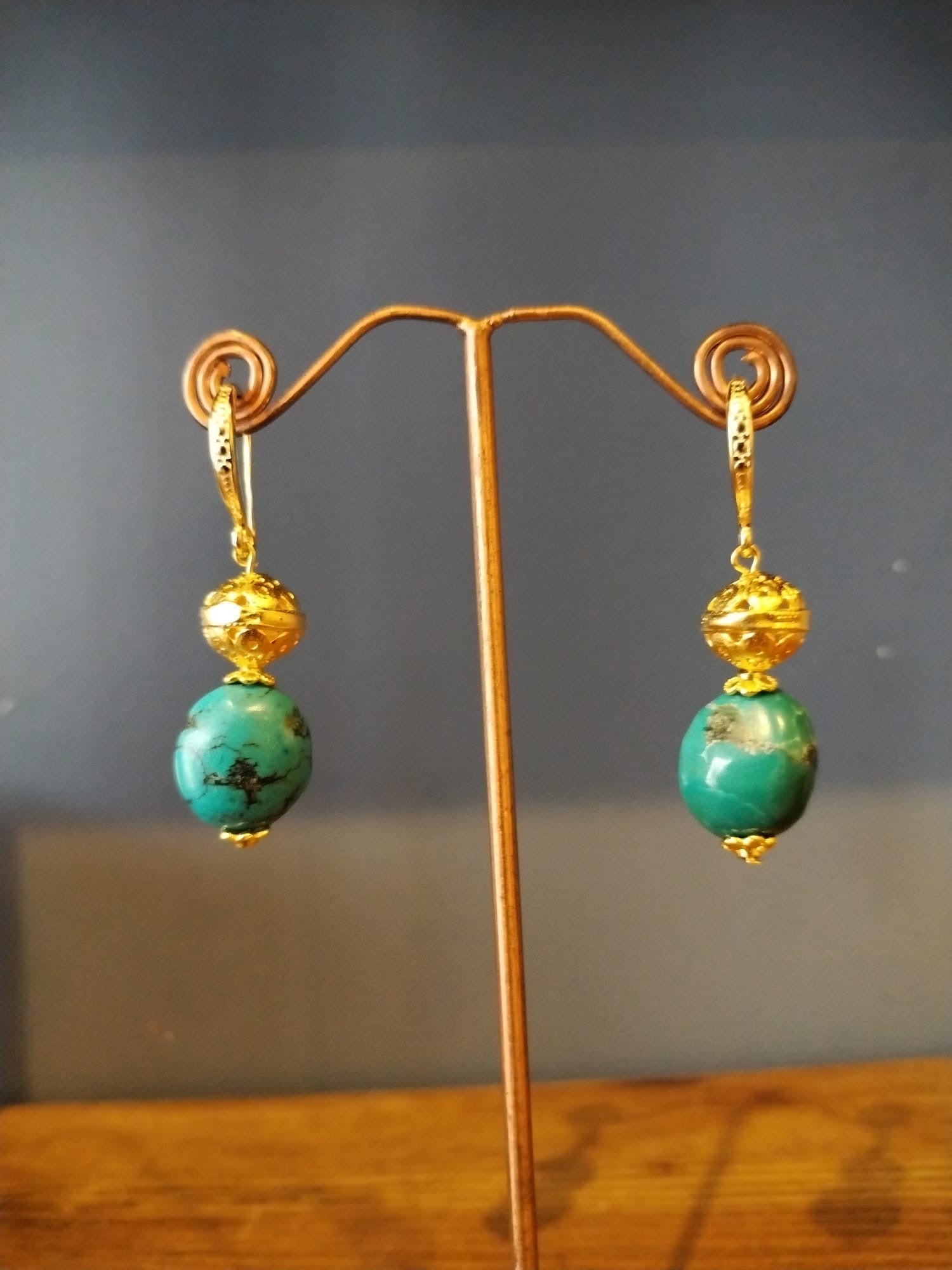 Elegant African Opal Earrings