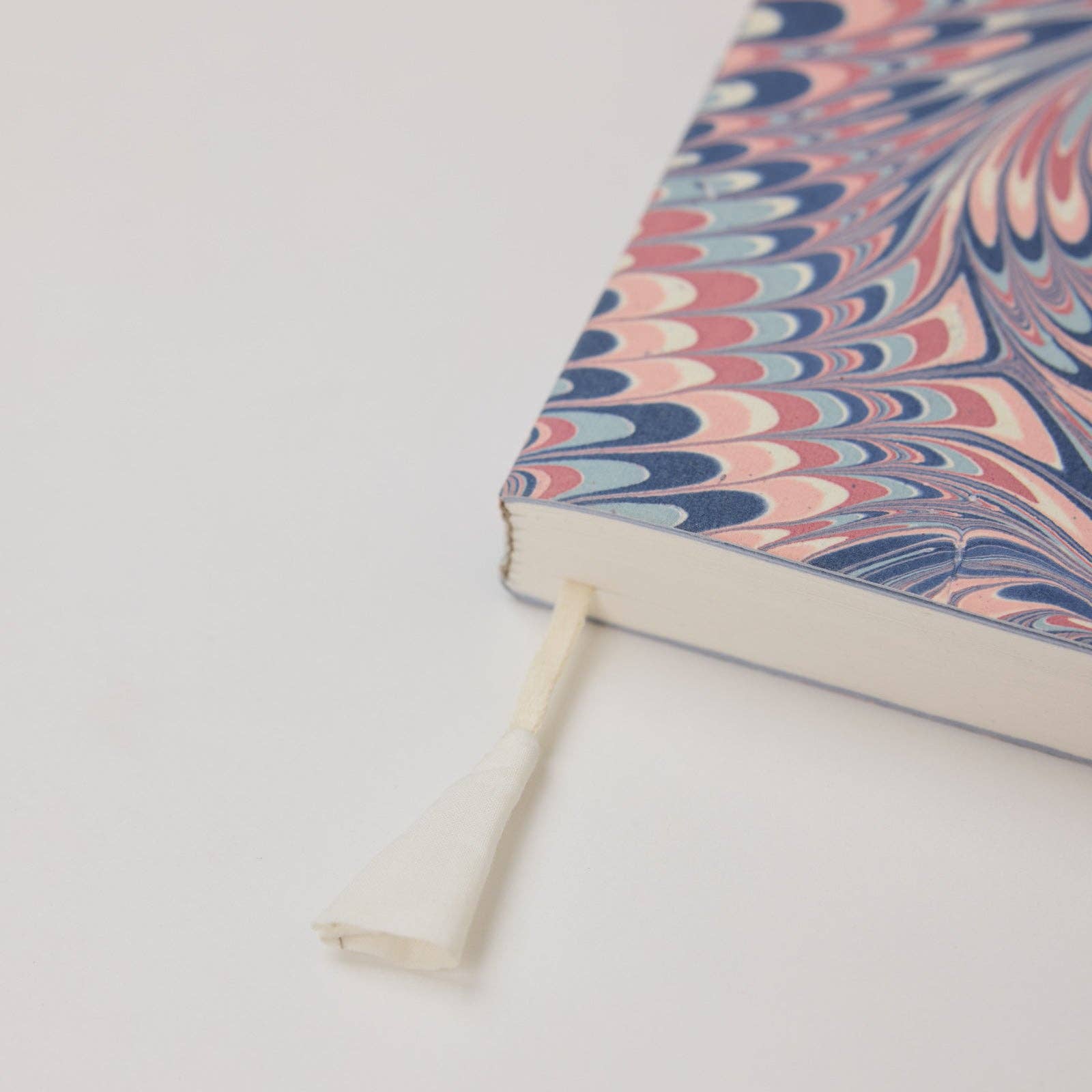 Hand Marbled Ruled Notebook A5 – Twisted Scallops Hydrangea