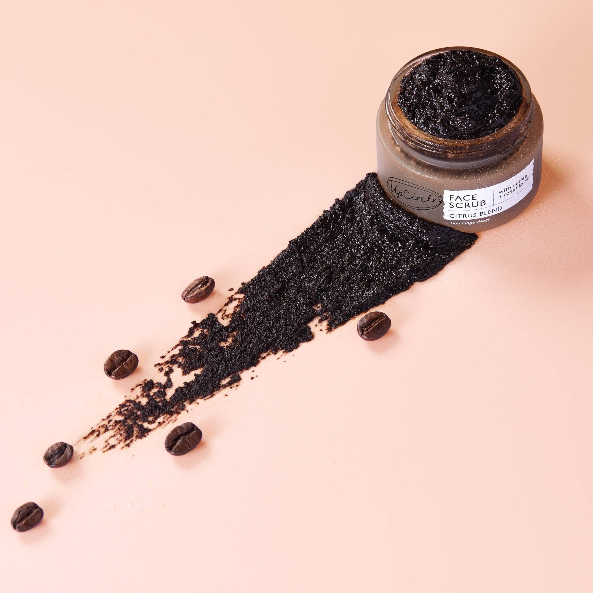Coffee and Rosehip Face Scrub for Dry Skin by UpCircle Beauty