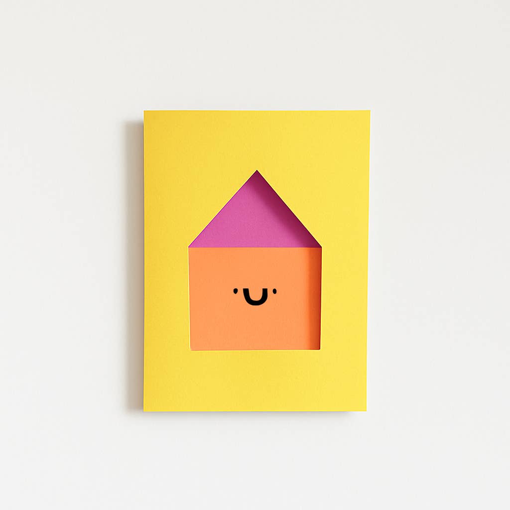 New Home - Die Cut New Home  Card