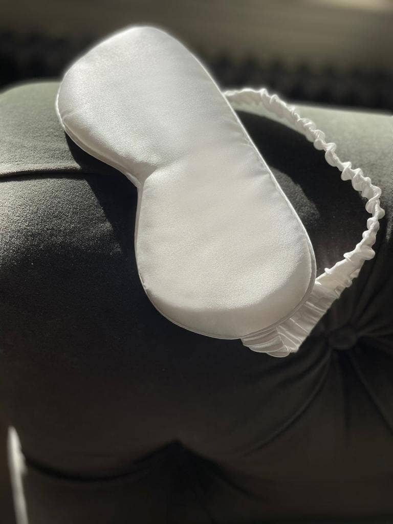 Black Eclipse Mulberry Silk Eye Mask 100% Silk in Gift Box