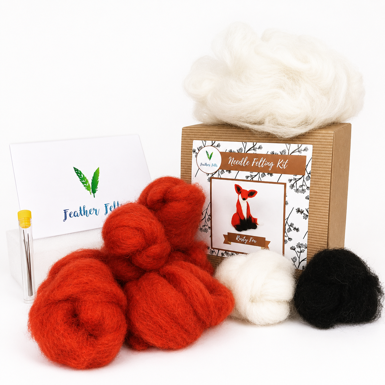 Rusty Fox Needle Felting Kit With Foam