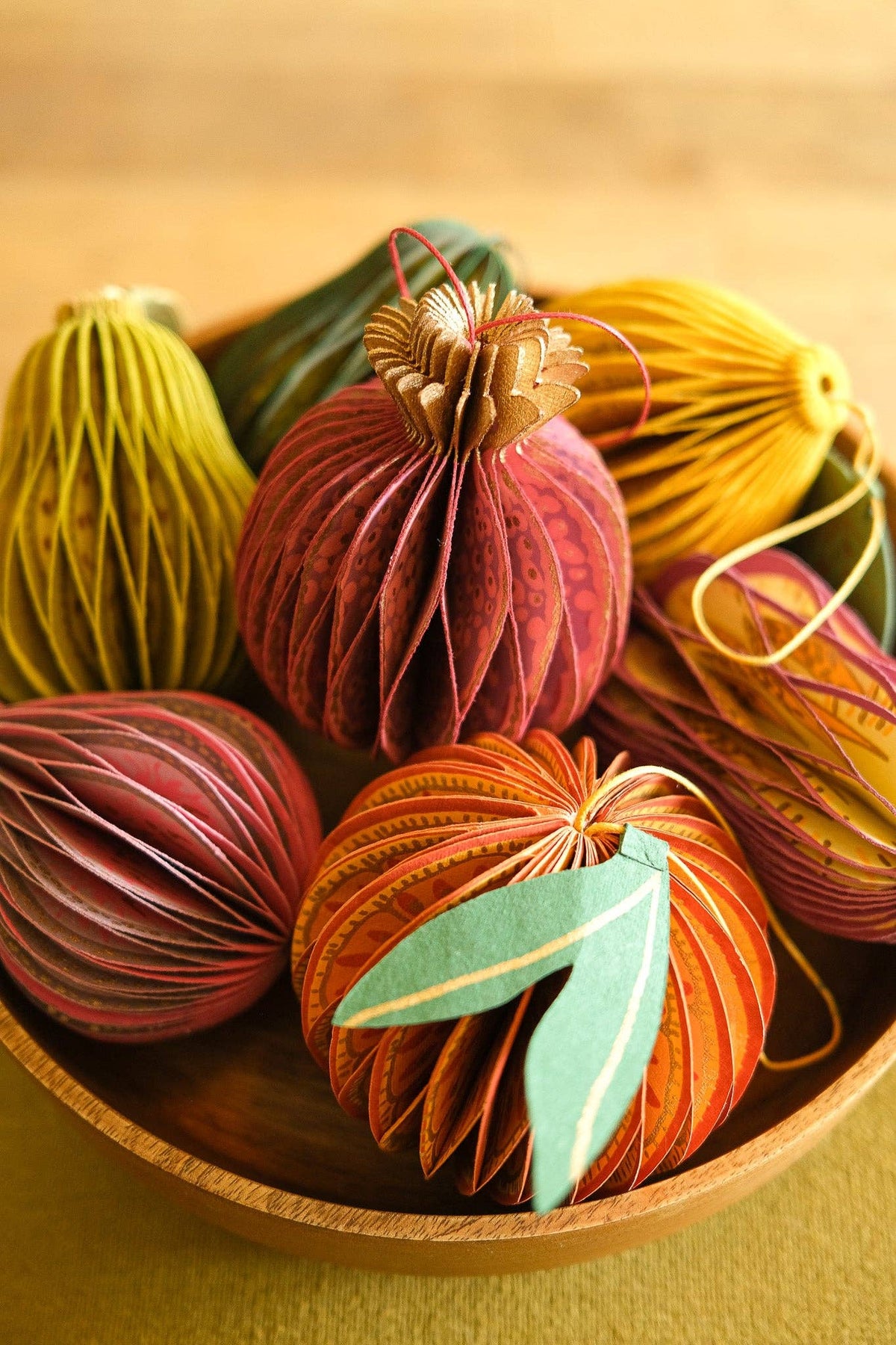 Pomegranate Honeycomb Paper Christmas Decoration