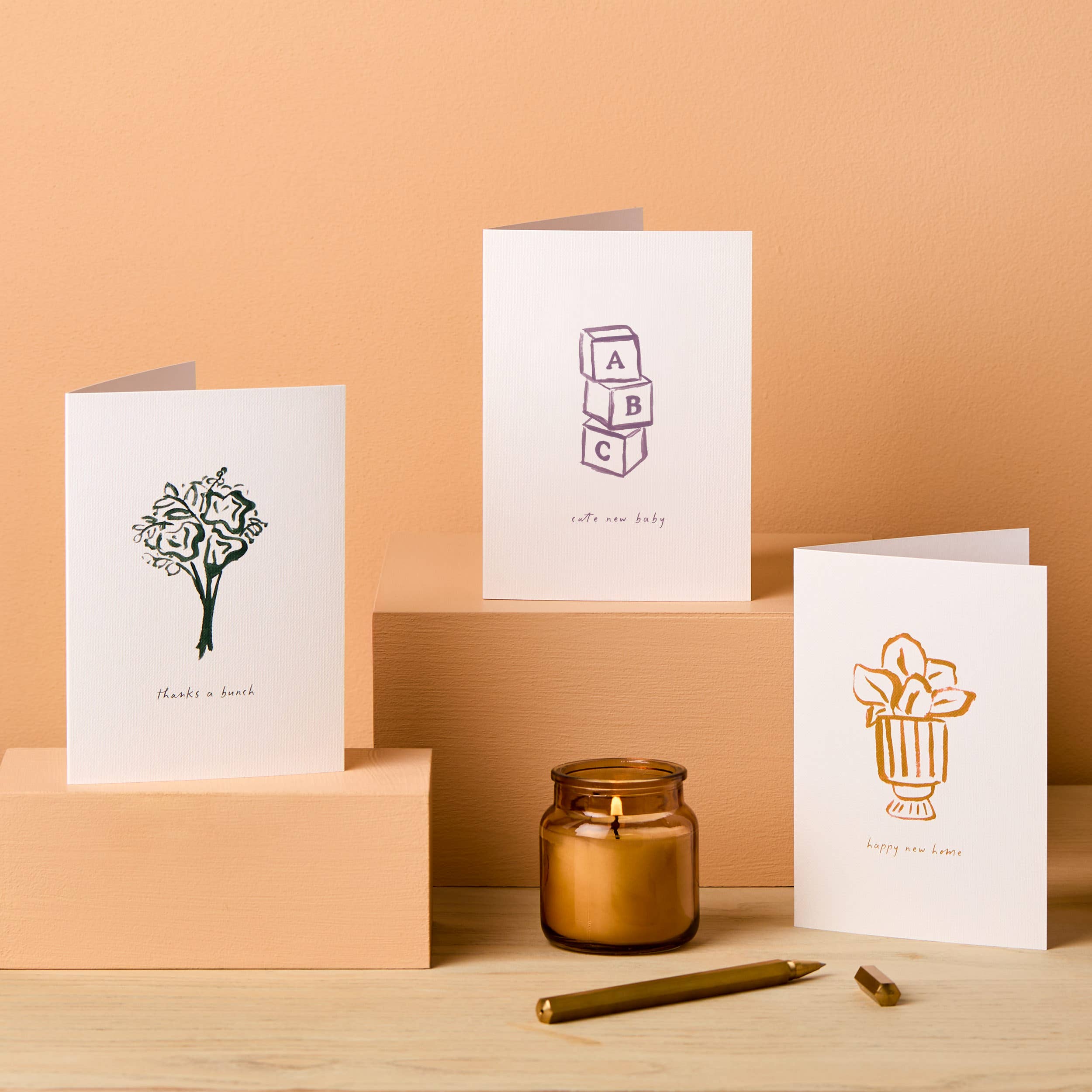 Cute New Baby Card, New Arrival Card, Modern New Baby Card