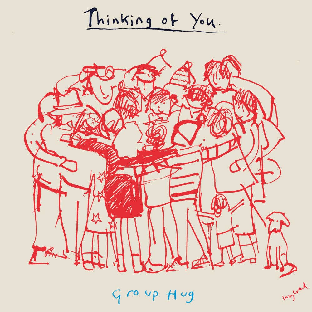 Thinking of You Group Hug Greetings Card