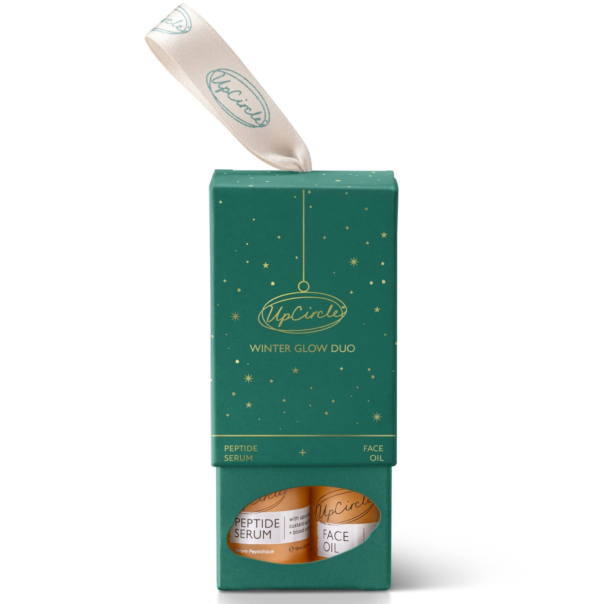 'Winter Glow' Vegan Natural Christmas Bauble Gift Set 6 Pack: Winter Glow Duo Bauble - £54.97+VAT for Case of 6