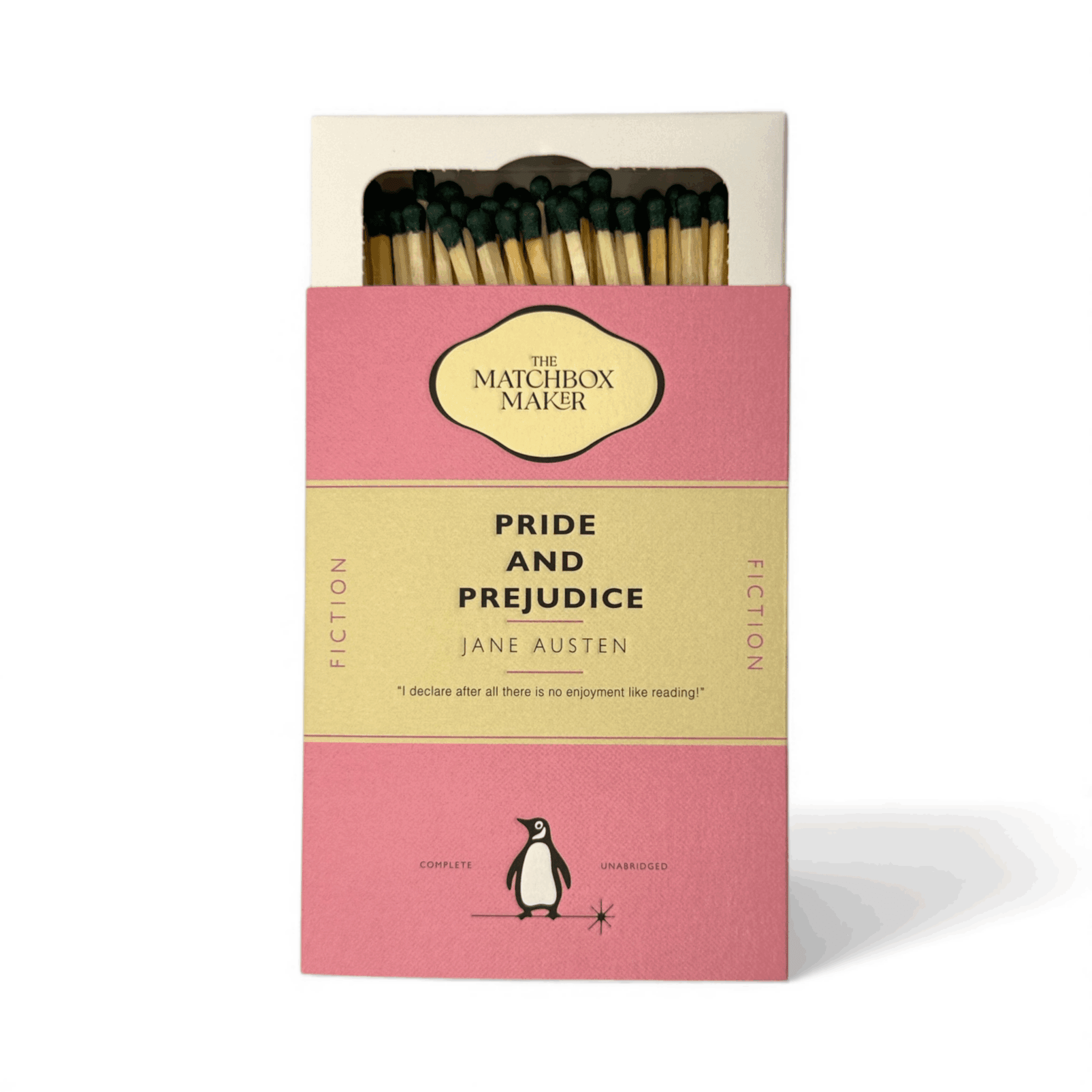 Pride And Prejudice Faux Penguin Book Cover Luxury Matchbox