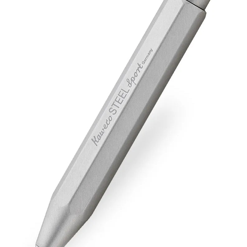 Kaweco Steel Sport 0.7mm Mechanical Pencil – Stainless Steel Pocket Pencil | Gift Tin