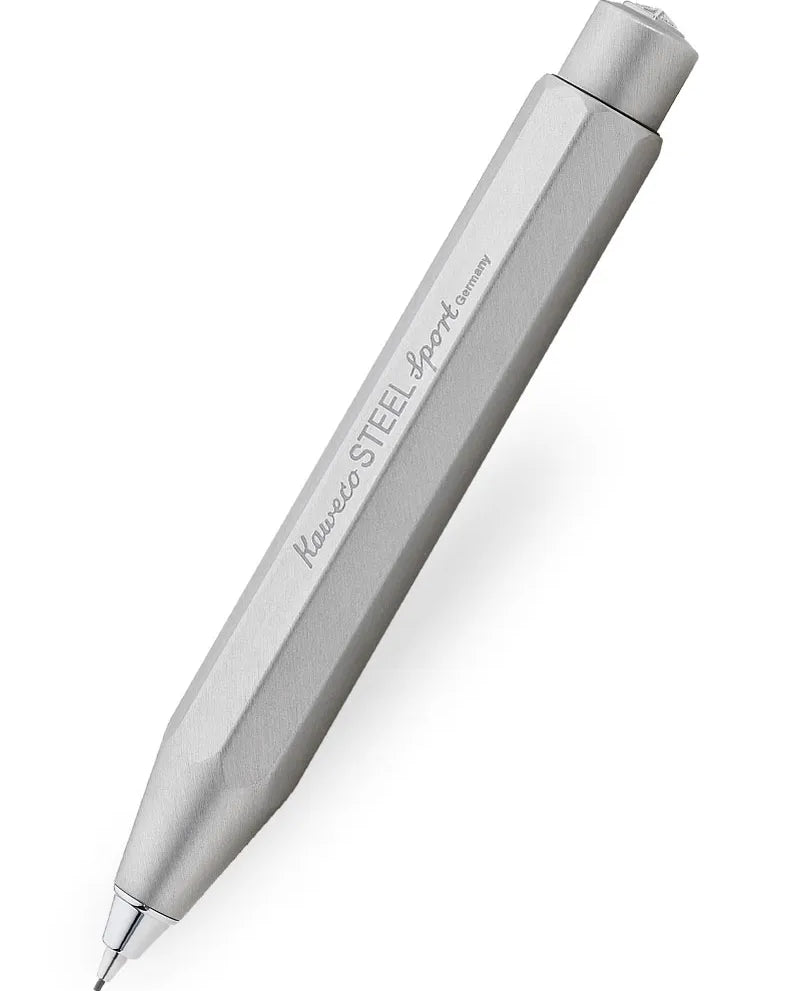 Kaweco Steel Sport 0.7mm Mechanical Pencil – Stainless Steel Pocket Pencil | Gift Tin