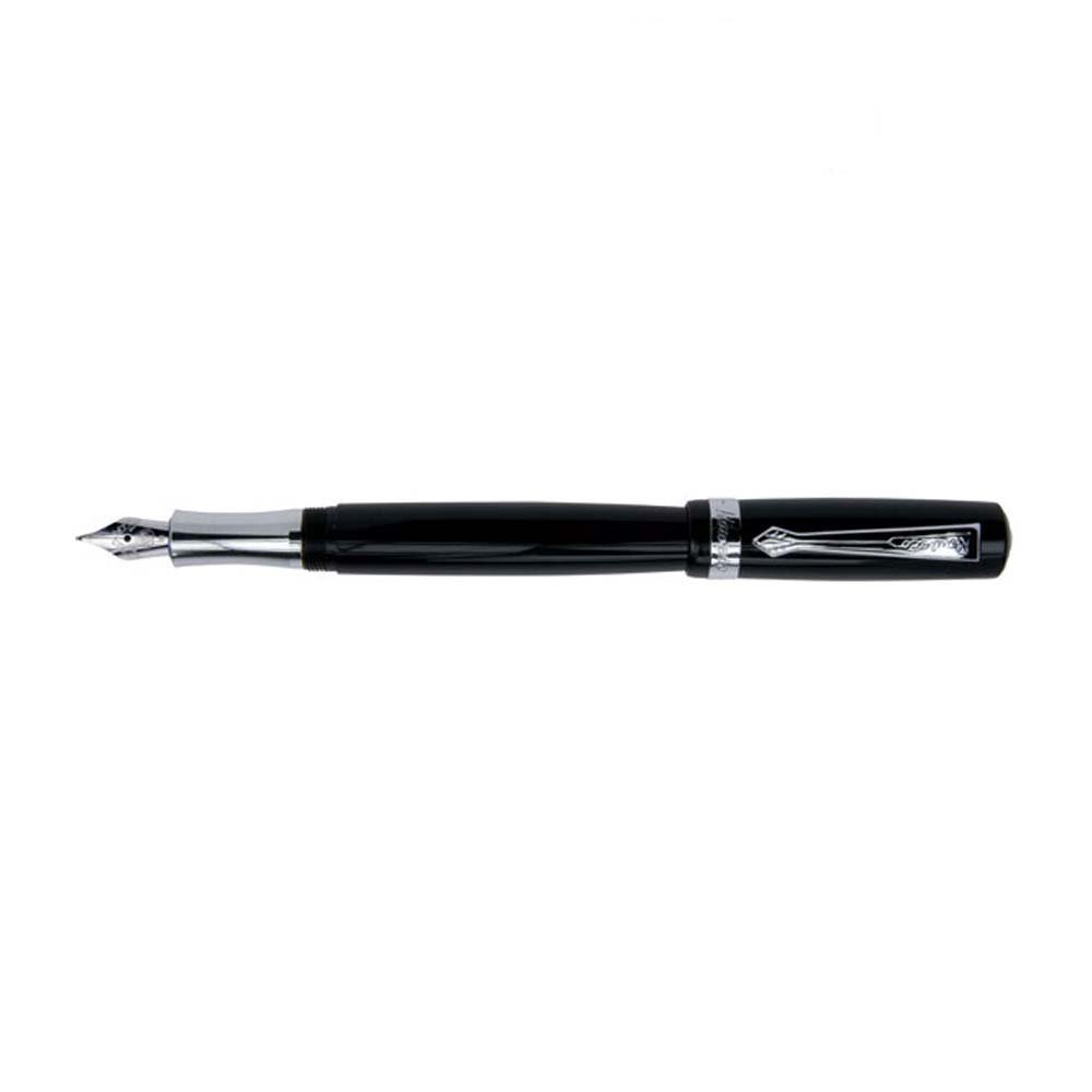 Kaweco Student  Fountain Pen – Black Acrylic & Gold Trim | German Steel Nib
