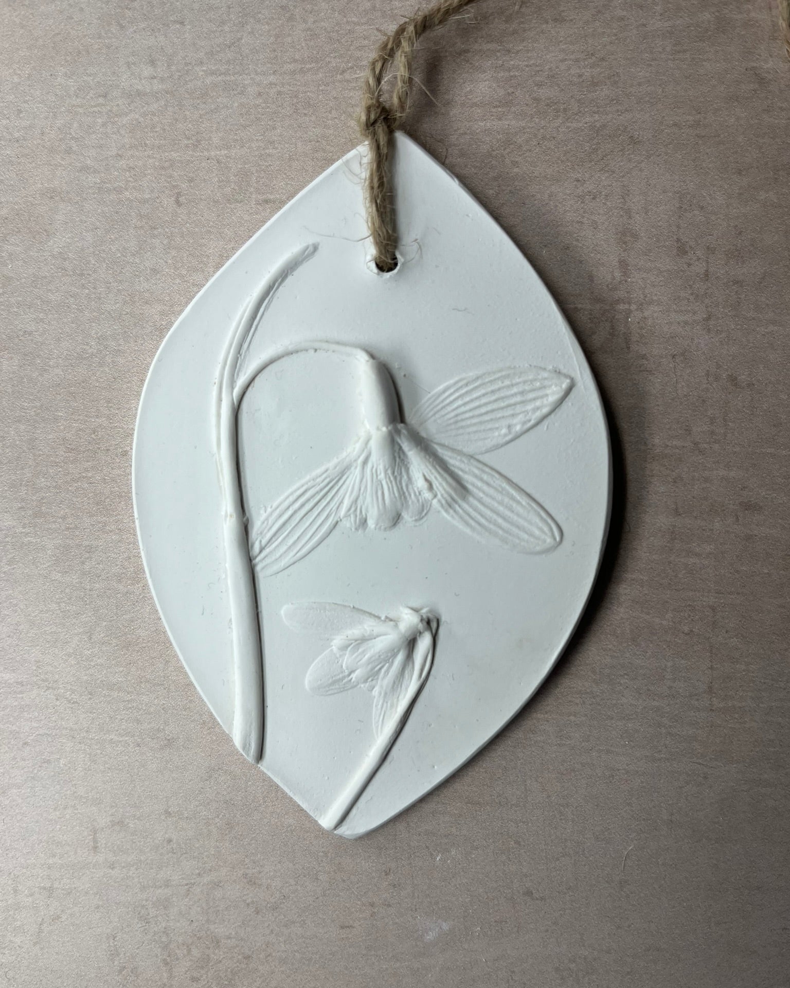 Large Snowdrops Botanical Cast Fragrance Diffuser The Foxglove Tree