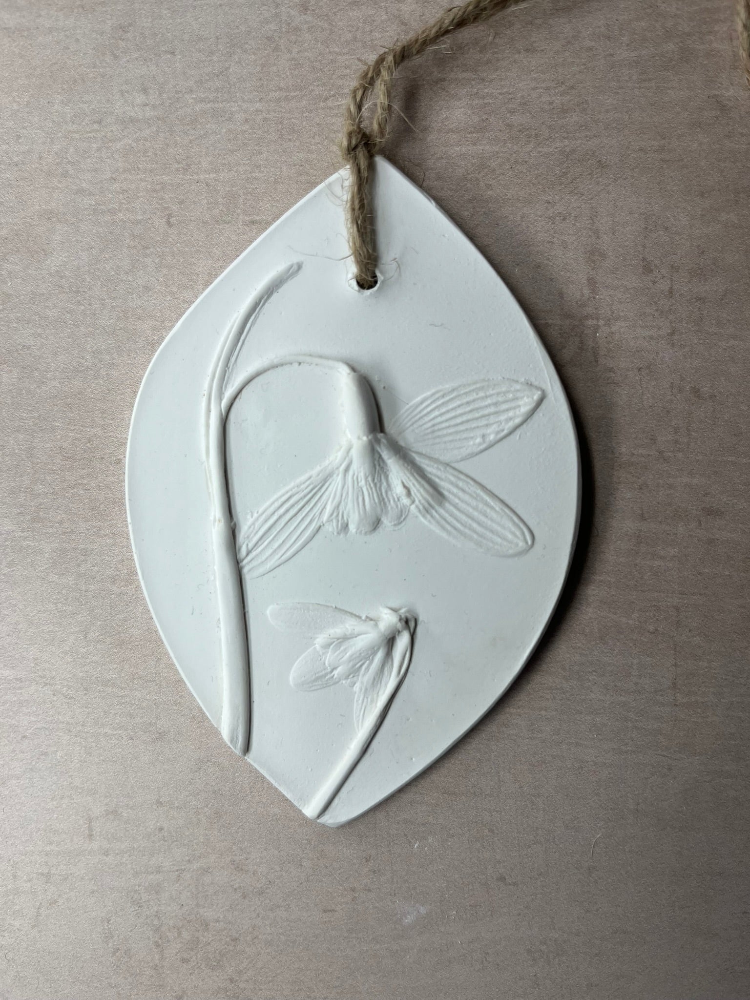 Large Snowdrops Botanical Cast Fragrance Diffuser The Foxglove Tree