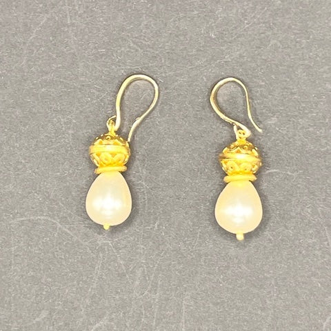 Teardrop Pearl Earrings