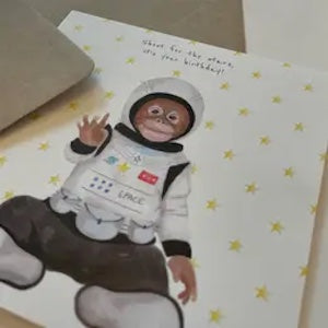 Lil Rabbit - Oliver The Astronaut Card