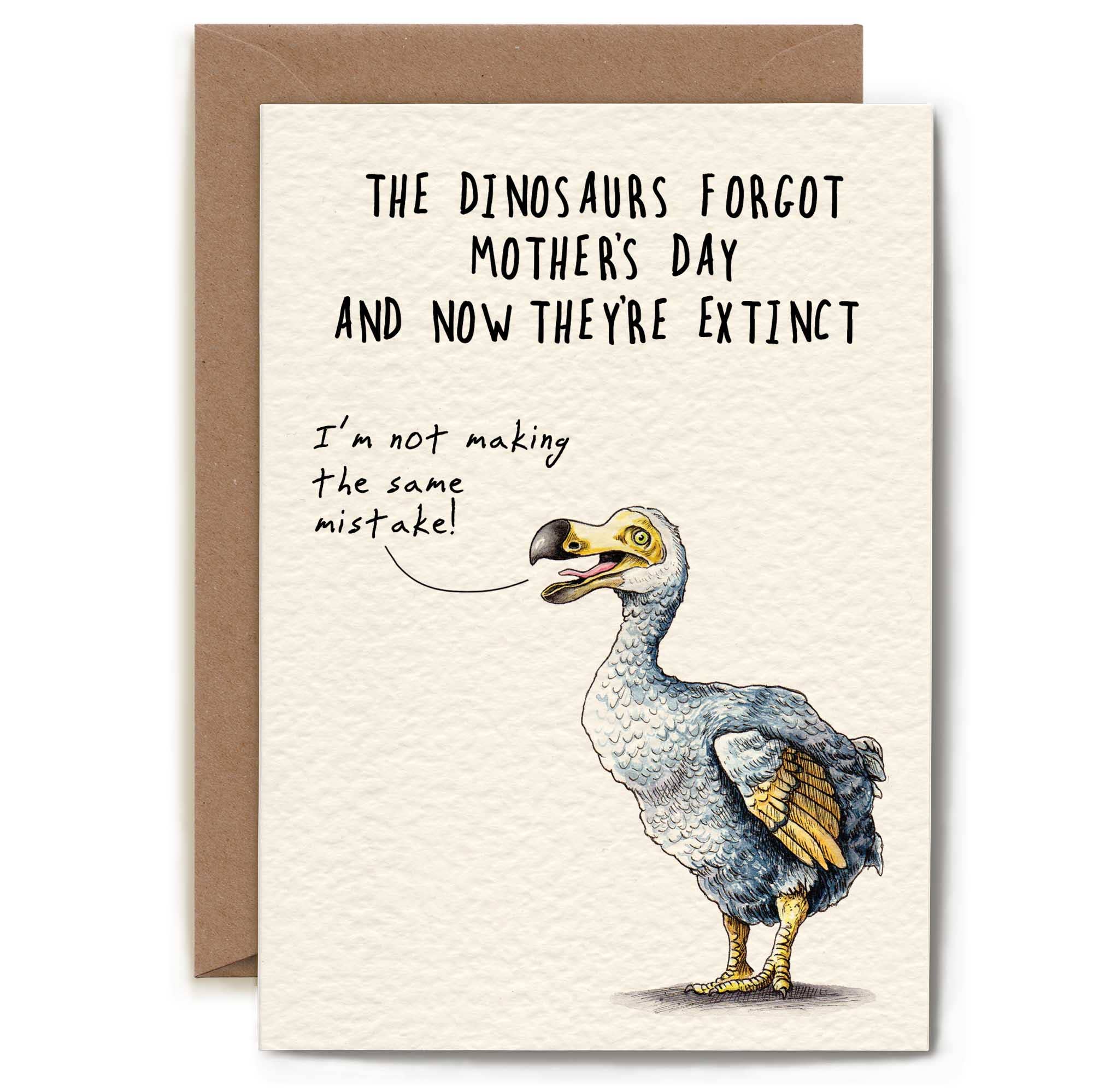 Dodo Card - Mother's Day Card - Funny Mum Card - Humour Card