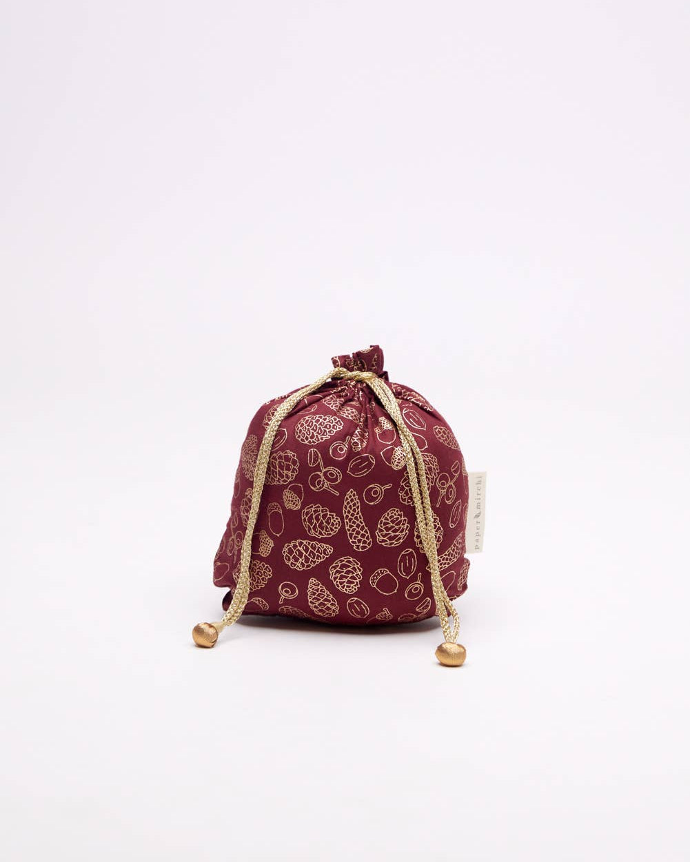 Medium Fabric Gift Bags Drawstring- : Medium - H23cm x W19cm, Scarlet Woodland