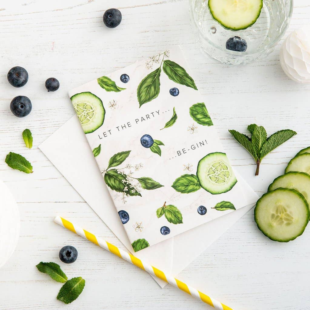 Botanical Party Card – Gin Design