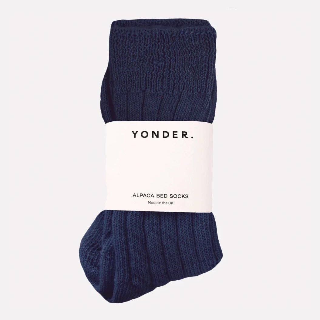 Alpaca Bed Socks | Midnight: 4-8