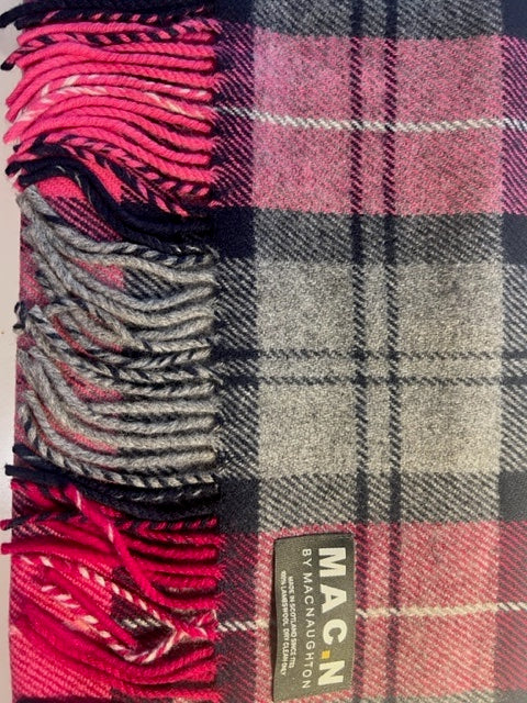 Scarf - Lambs Wool Cerise