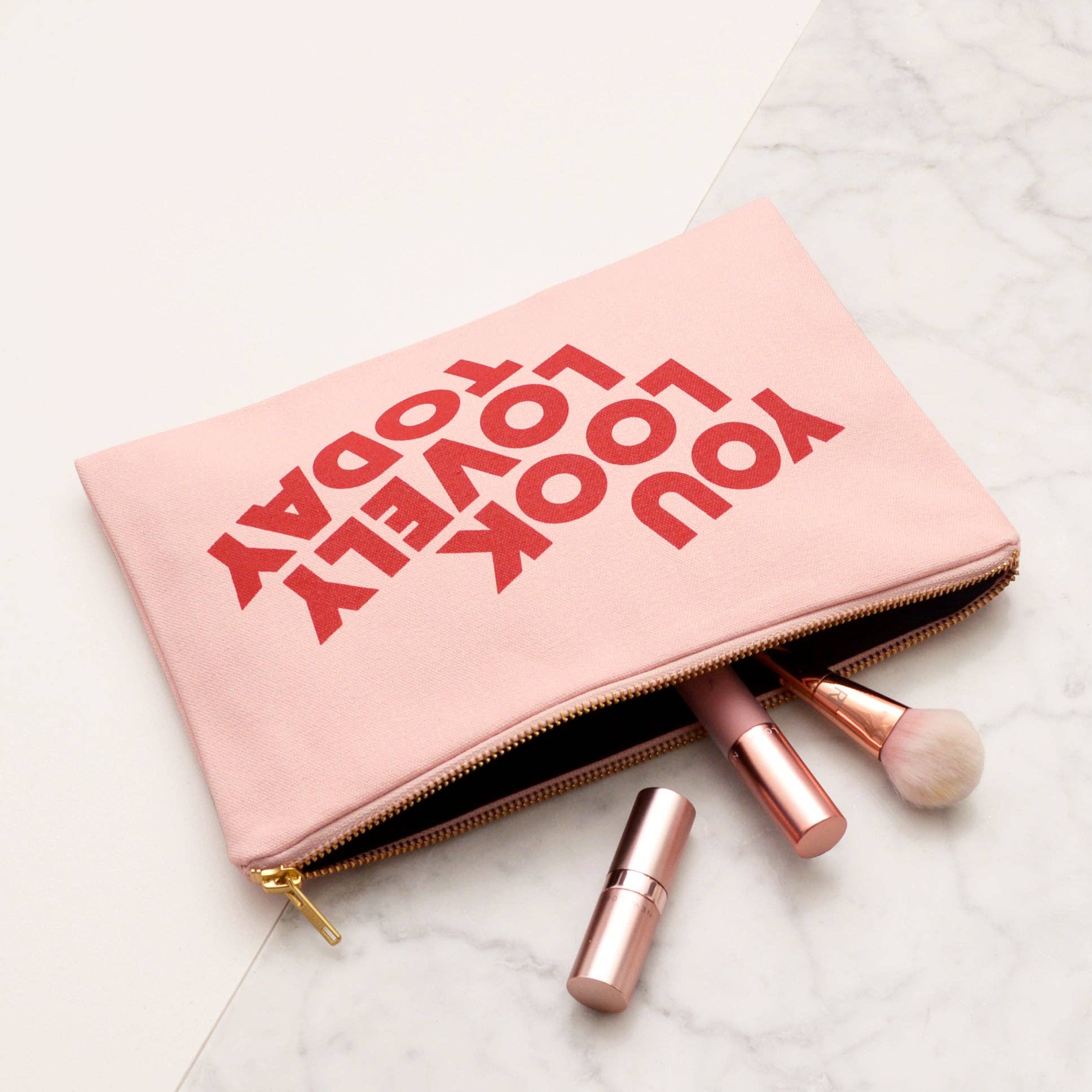 You Look Lovely Today - Blush Pink Pouch