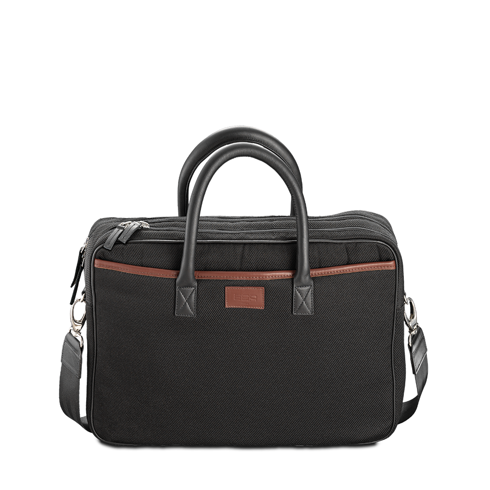15-inch black eco-friendly computer bag for men Enzo ABA