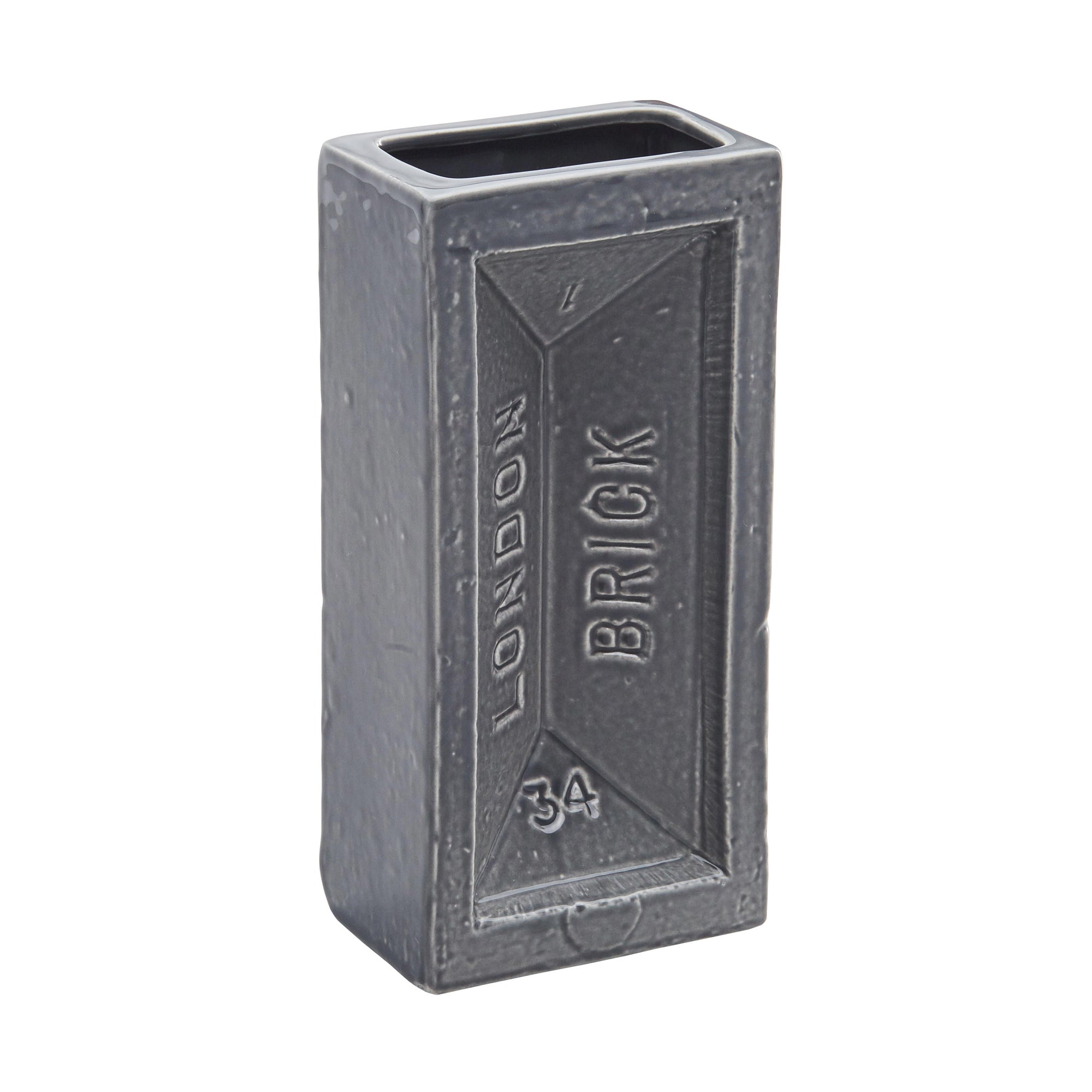 London Brick Vase - Grey