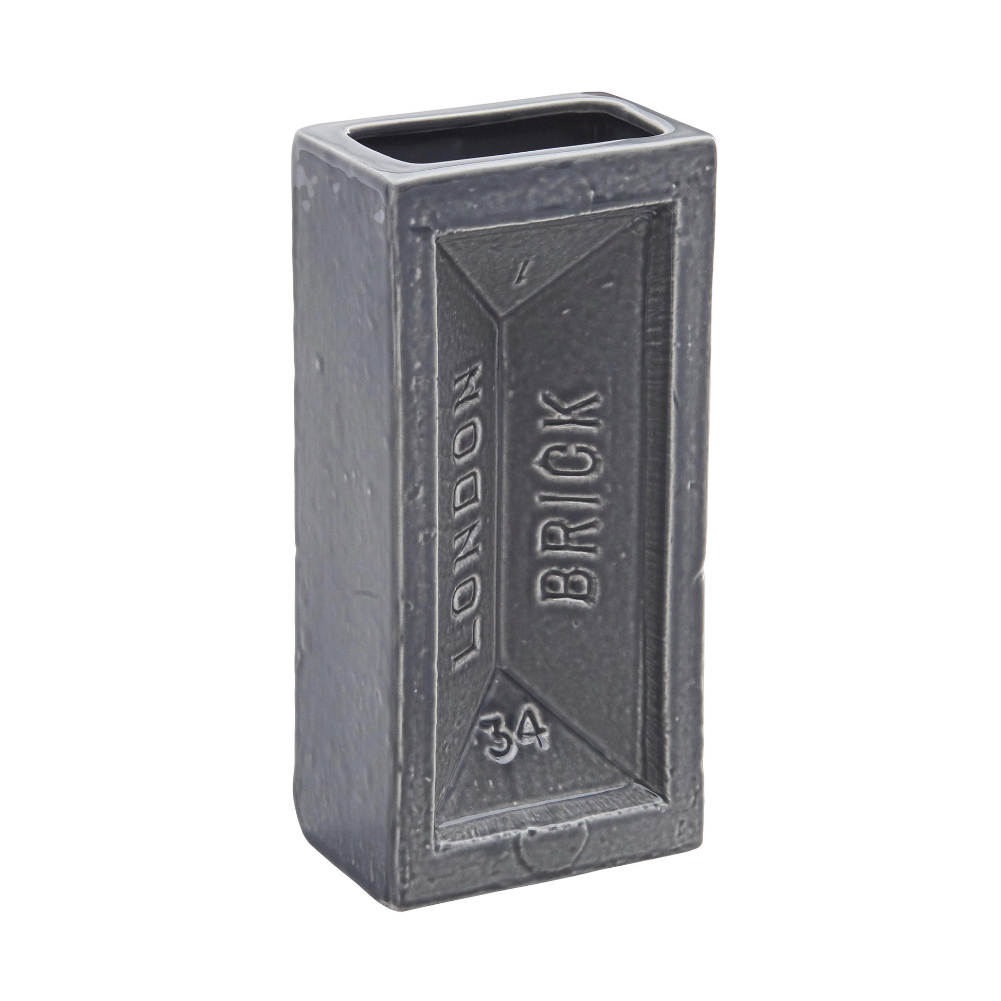 London Brick Vase - Grey