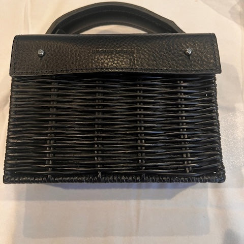 Black Mini Kuai - Wicker Bag