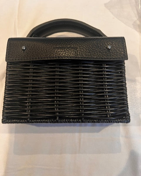 Black Mini Kuai - Wicker Bag