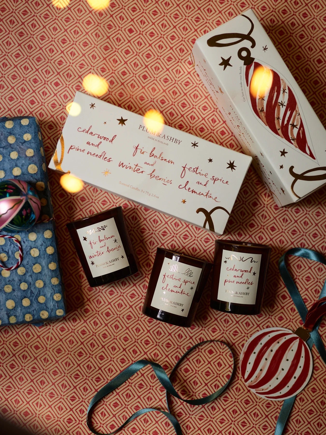 Christmas Fragranced Votive Candle Set Of Three x 9cl