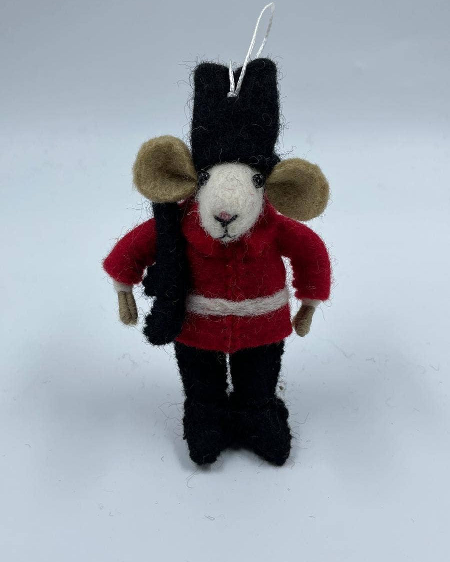 Guard Mouse Felt Christmas Decoration