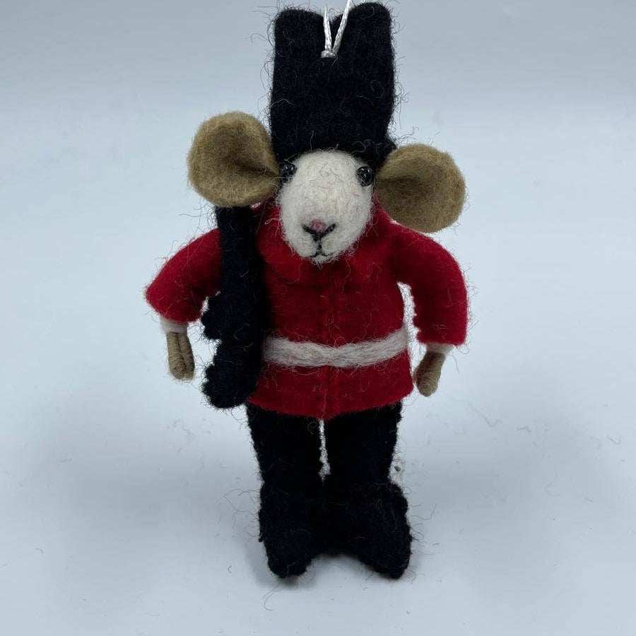 Guard Mouse Felt Christmas Decoration