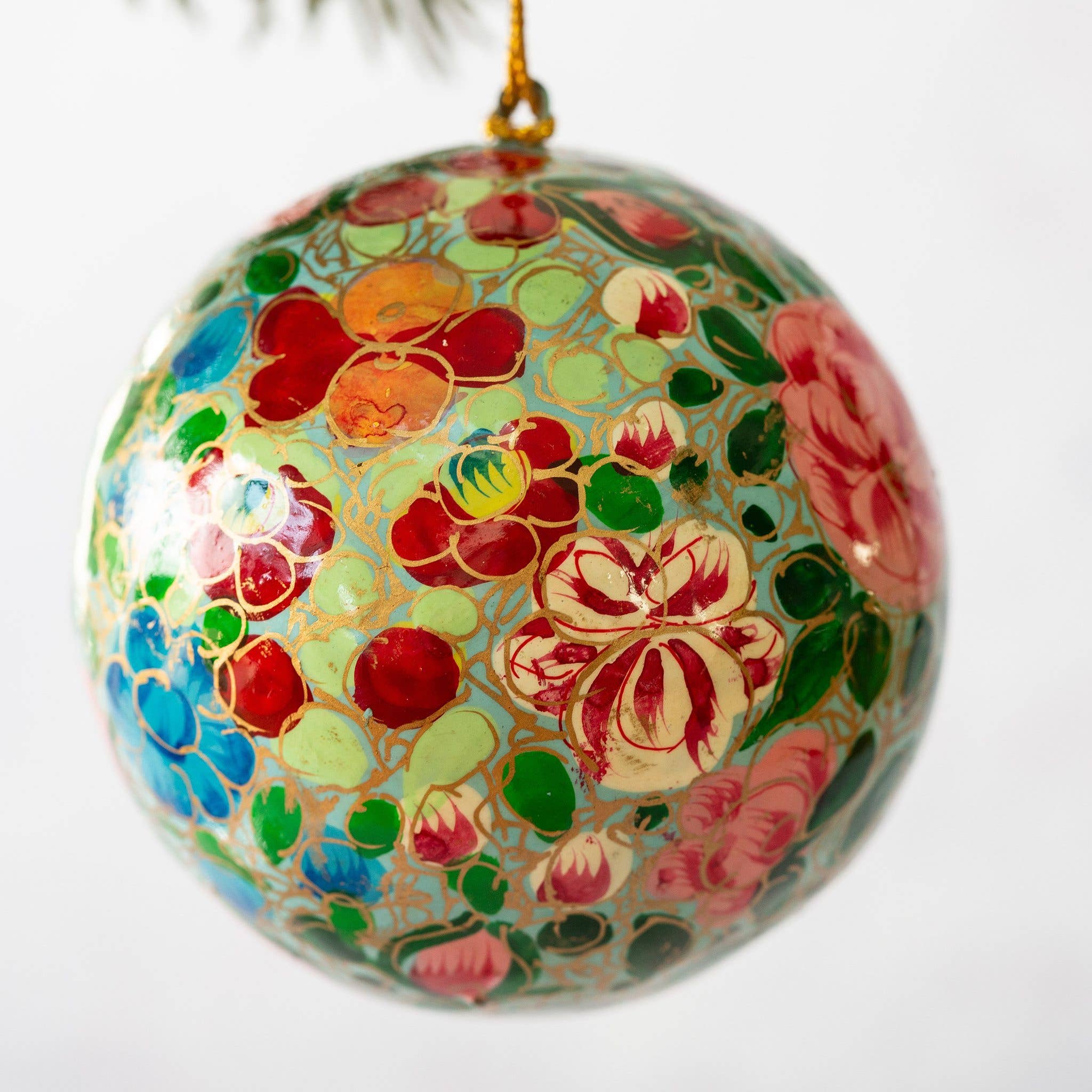 3" Indian Floral 11 Christmas Bauble