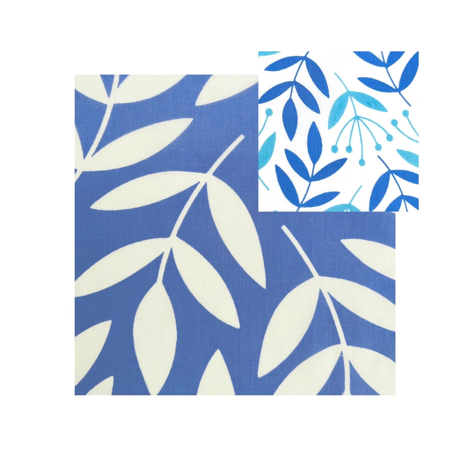 Large Leaf - China Blue