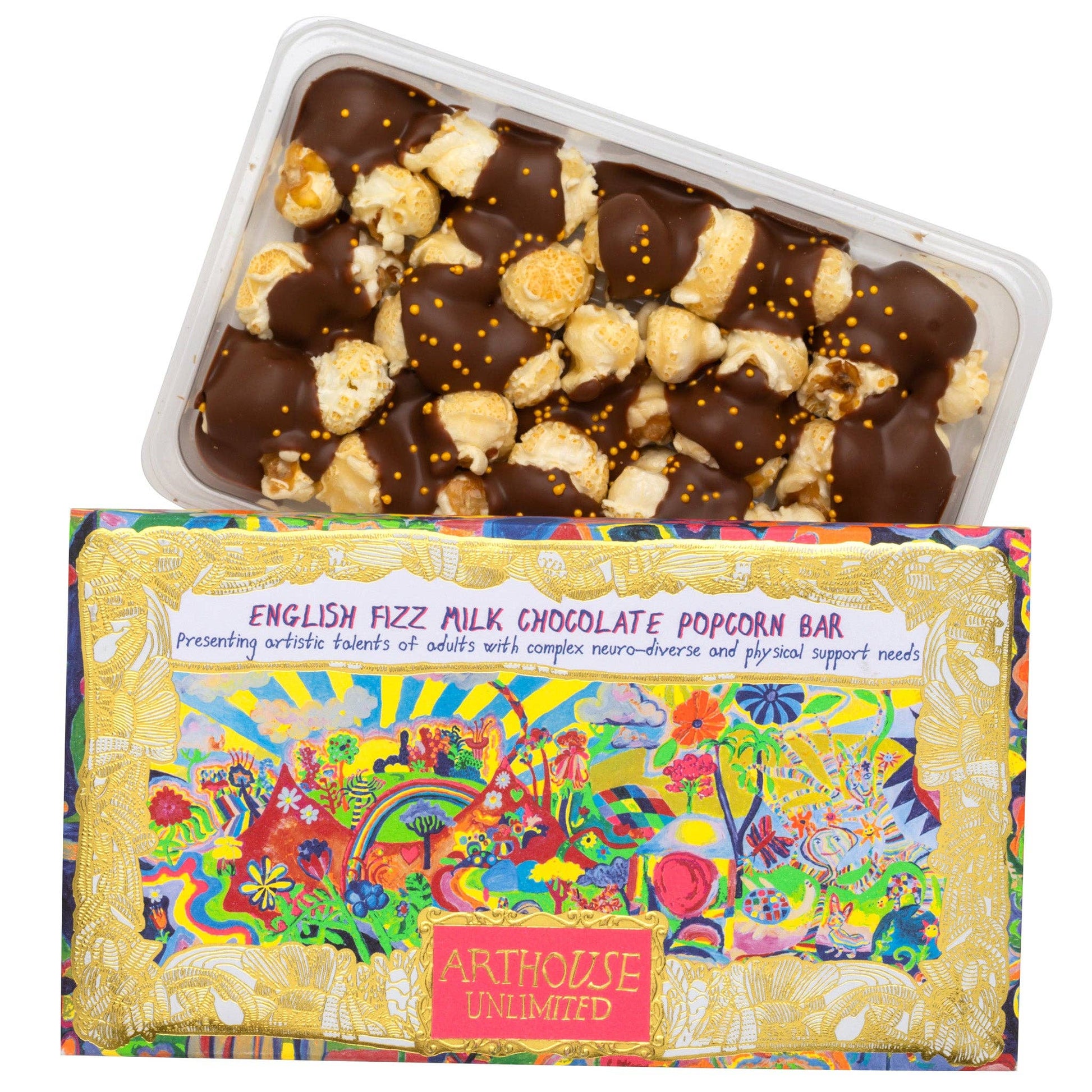Joy Revolution, English Fizz Milk Chocolate Popcorn