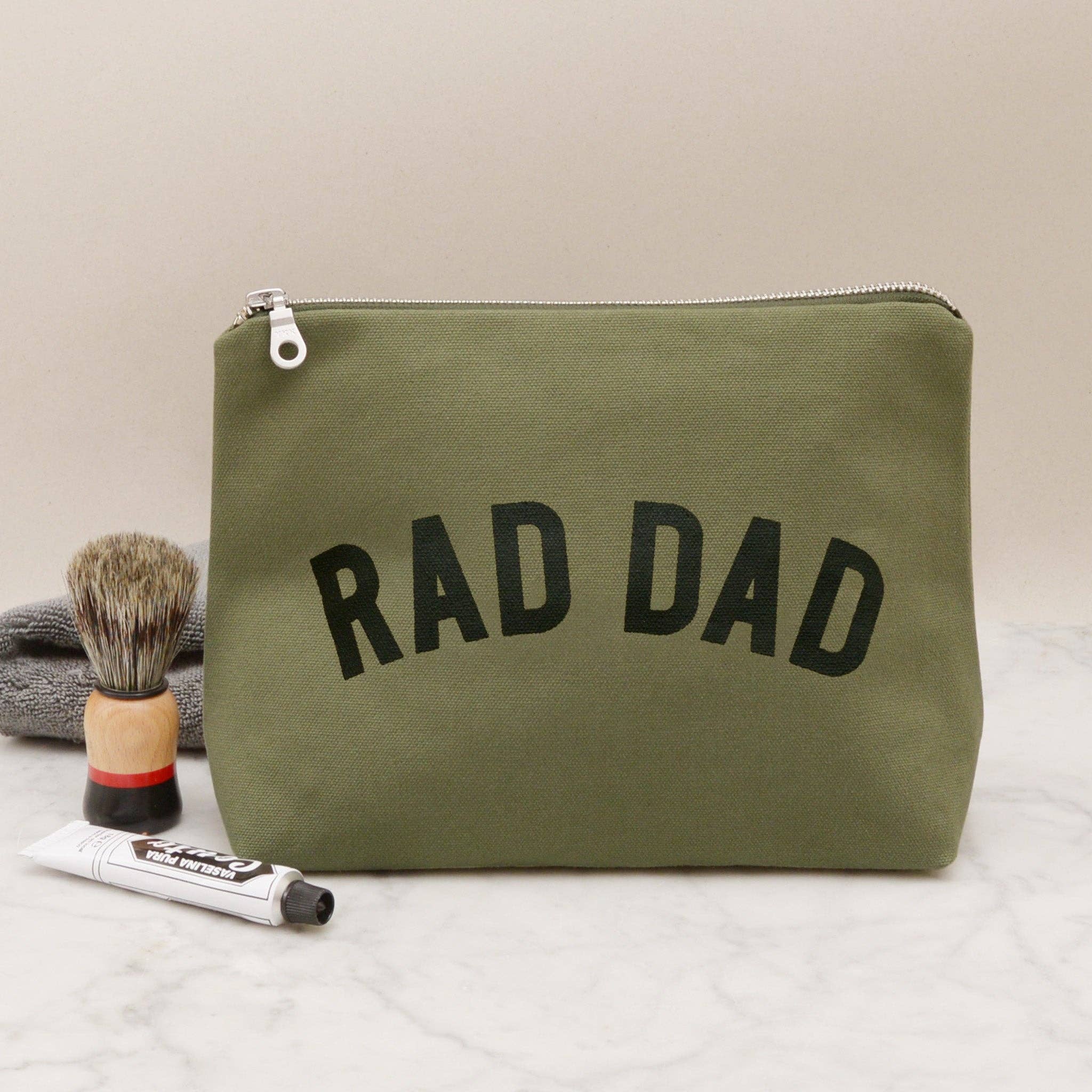 Rad Dad - Olive Wash Bag